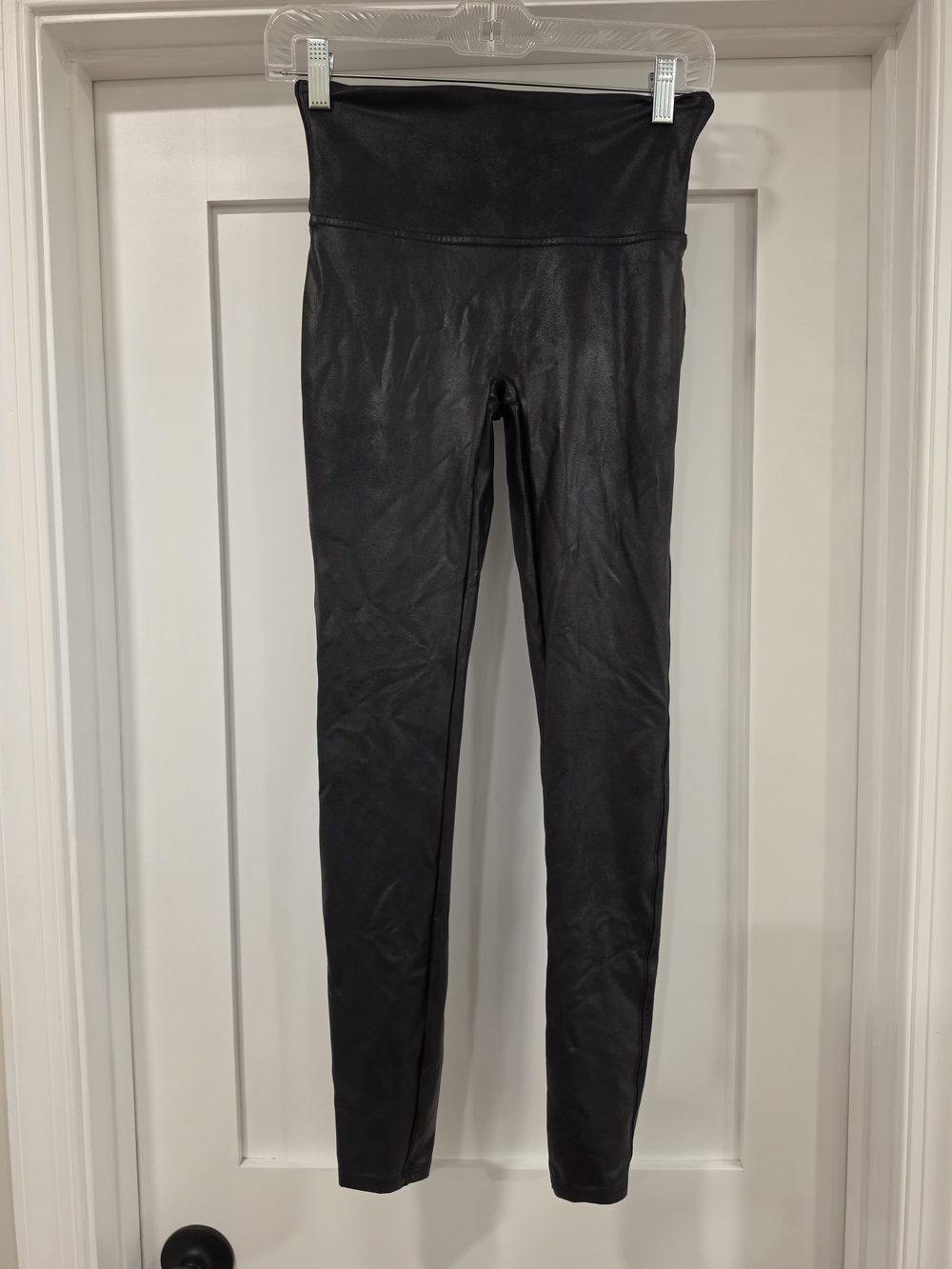 Spanx Black Faux Leather Leggings
